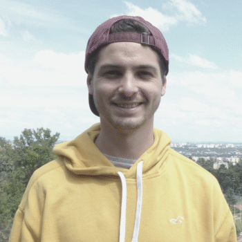 Young man with yellow jumper